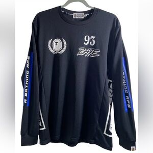 Bape A Bathing Ape Motor Sport Long Sleeve Tee Shirt